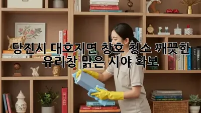 당진시 대호지면 창호 청소: 깨끗한 유리창, 맑은 시야 확보!