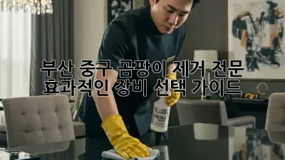 부산 중구 곰팡이 제거 전문: 효과적인 장비 선택 가이드
